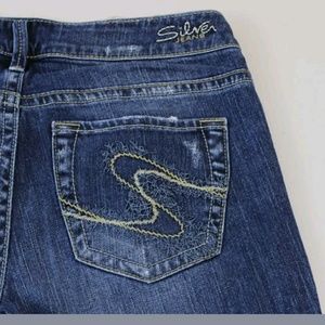 Womens Silver Aiko Bootcut Jeans Sz 29x33 Designer